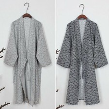 Peignoir Robe en Coton Chemise de Nuit Décontracté Kimono Yukata Japonais