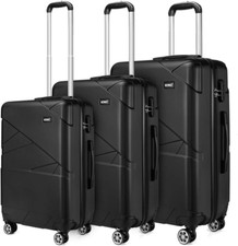 Ensemble De Bagages, 3 Pièces Valises Voyage Trolley Rigide En ABS Valise Ultra 