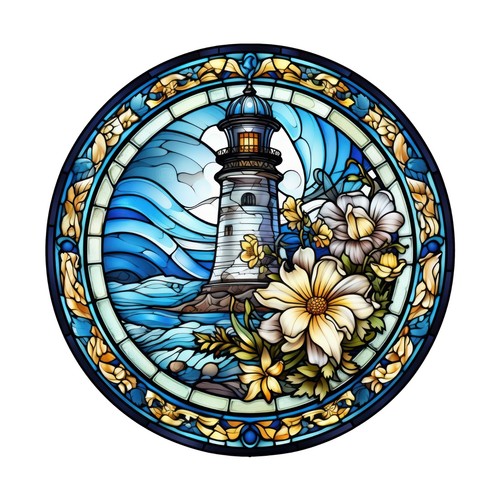 Autocollants phare vitraux - 9,