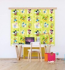 Rideaux Mickey Mouse Paire De Prêts À Poser Pour Chambre D'Enfant 180x160cm Vert