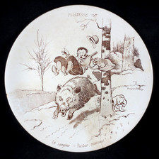 Sarguemines assiette - -,