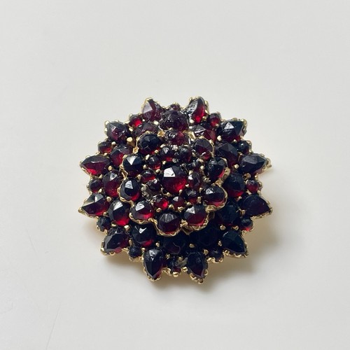 Ancien broche grenat bohème - ancien,