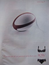 PUBLICITÉ 2007 LINGERIE ROSY