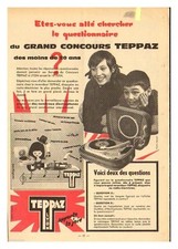 1960 DOCUMENT (ref Sil 21)  PUB :  ELECTROPHONE TEPPAZ   1 page