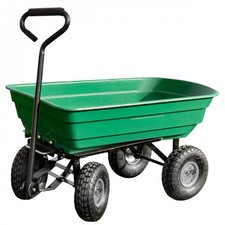 Linxor - Chariot de jardin, de transport à roulettes - 75 - 260 Kg - Vert