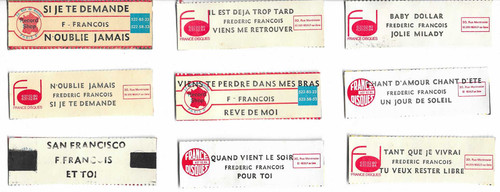 Lot etiquettes juke box - de,