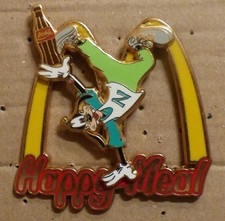 GRAND PIN PINS PIN'S DISNEY GOOFY COCA COLA MAC DONALD'S, DOUBLE MOULE