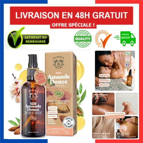 Huile amande douce bio - douce,