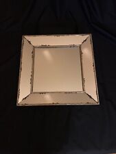 Miroir carré, effet vieilli, parcloses, grand modèle