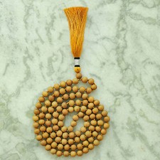Mala en bois de santal 10 mm, 108 perles mala, collier en bois de santal, mal...
