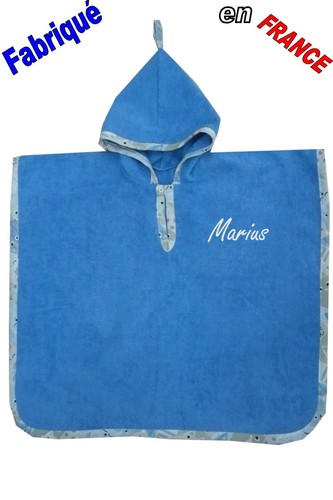 Peignoir poncho enfant - , à