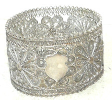 ROND DE SERVIETTE EN ARGENT FILIGRANNE ANCIEN §1