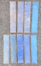 9 plaques bandes bleue