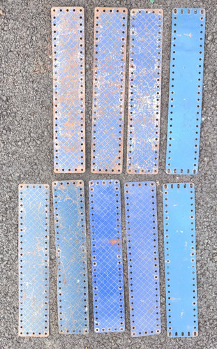 Plaques bandes bleue - 9,
