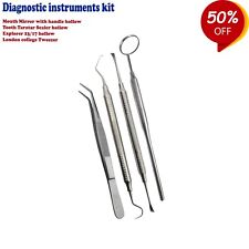 Dentaire Examen Kit Sonde Explorateur Bouche Miroir Manche Heidmann Dentistes Ce