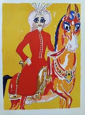 KEES VAN DONGEN GRAVURE ALADIN A CHEVAL MILLE NUITS ET UNE NUIT K52
