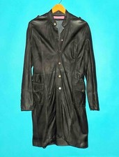 veste longue VENTCOUVERT en cuir anthracite taille 4 mais 40 FR