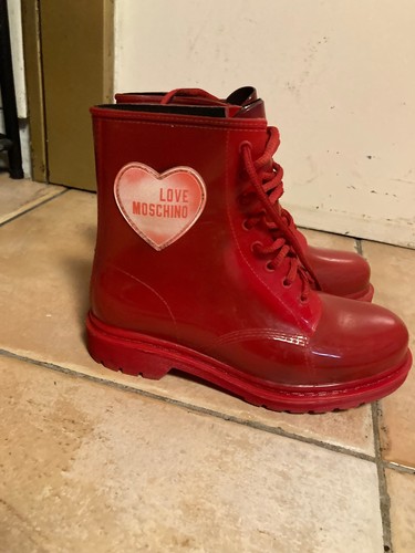 Bottes pluie femme rouge - bottes,