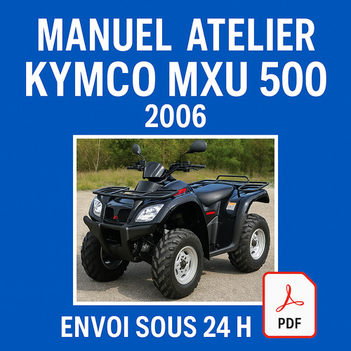 Manuel atelier kymco mxu - mxu, 500