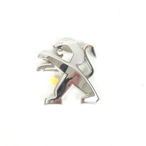 Autocollant logo lion chromé - lion,