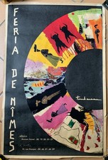 Affiche - Feria de Nîmes - Michel Tombereau - 85x56