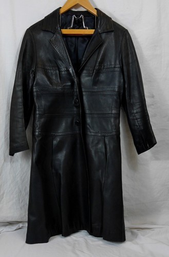 Grand manteau trench cuir - grand,