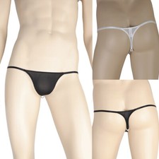 Slip Jockstrap Pour Hommes Sous-Vêtements Tongs Cordes G Lisse Taille Basse /