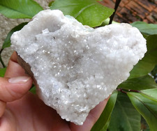 TOP Fluorite transparente & Quartz 8x7.5cm Fontsante Var minéraux fluorine rare