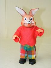 Ancienne Poupée Mécanique À Remonter Jouet Lapin Vintage