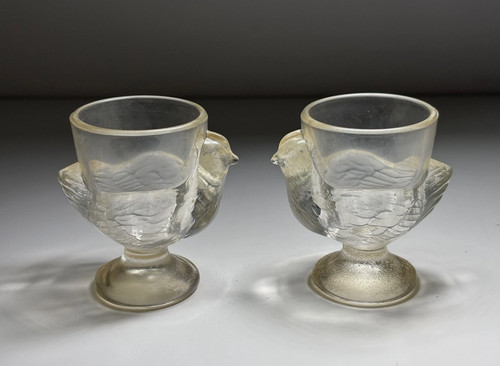 Coquetiers verre moulé en - verre,