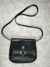 Courrège sac à bandoulière en cuir vintage made in France