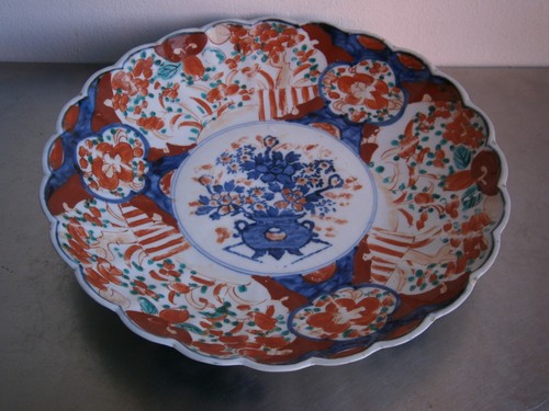 Grand plat 1900 porcelaine - c-1900,