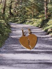 Médaille En Or 18cts Amour, Toi Moi, Coeur à Partager !, 1,44grs