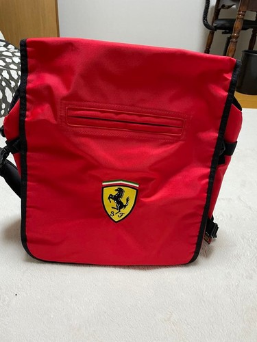 Ferrari logo backpack