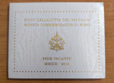 VATICAN 2013 — 2 euros € — Sede Vacante / Vacance du Siège Apostolique enveloppe