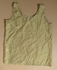 Ivano Boni 100% Pura Seta chemisier sans manches gilet débardeur en pure soie M