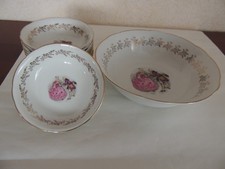 Service à salade de fruits porcelaine Digoin