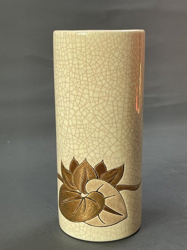 Longwy vase émaux blanc - longwy,