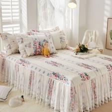 Ruffle 1 jupe de lit + 2 taies