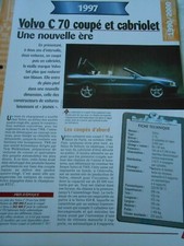 Volvo C 70 coupé et cabriolet 1997 Fiche Technique Auto