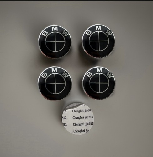 Caches moyeux bmw noir 45mm - noir,