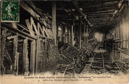 Cpa catastrophe incendie du - cpa,