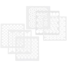  6pcs modèle de peinture murale Art mural modèles géométriques tableau de modèle