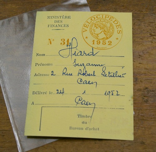 1952 ancienne vignette fiscale - 1952,