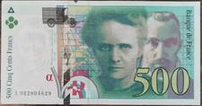 Billet de 500 francs Pierre et