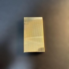 Briquet à gaz doré style DuPont K18GP design classique en silex d'occasion