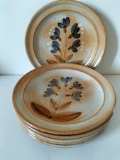 6 assiettes en grès du Marais