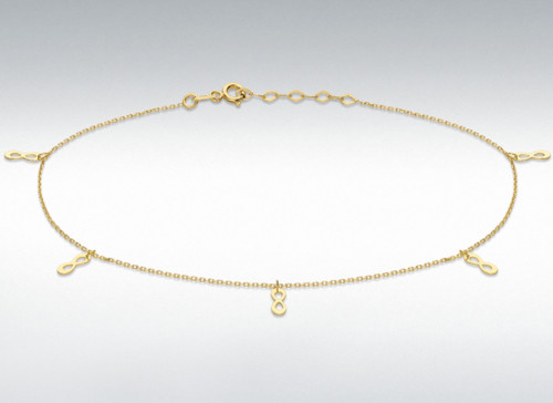 9ct or Jaune Forme 8 Réglable