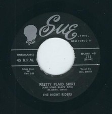 REPRO R&B ROCKER - The Night Riders SUE 713 Pretty plaid skirt ♫ Mel Smith