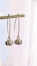 Boucles Oreilles Motif Celtique Fleur - Bijou Neuf français- Livraison rapide